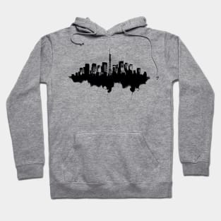 Tokyo cityscape japanese ink art sumi e Hoodie